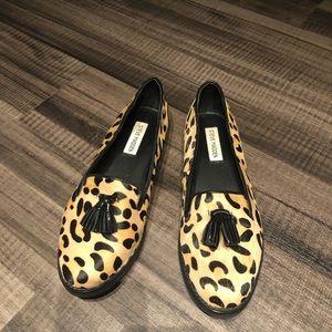 Steve Madden Pony hair Leopard Print Loafers